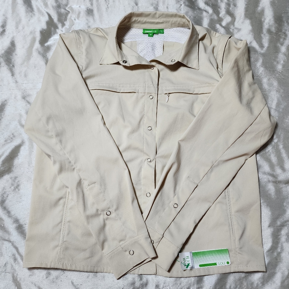 NWT Tail Tech Removable Sleeves Vented Golf Shirt Vest Jacket *Defect*